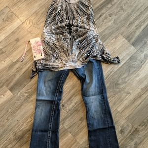 One Ipona shirt with Miss Me Jeans